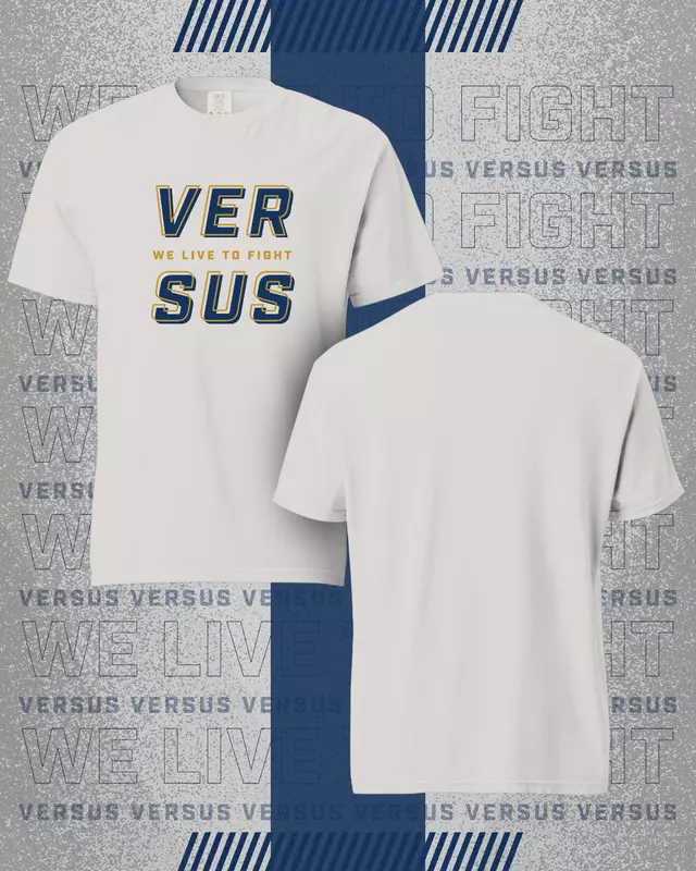 Double Layer T-Shirt – Grey / Blue / Gold