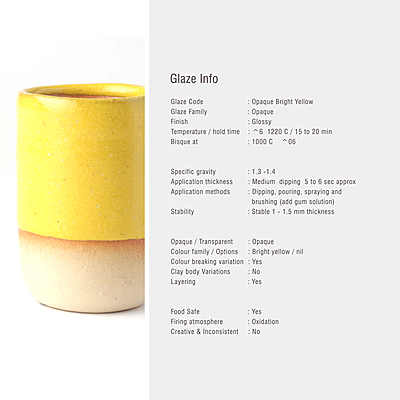 Sara Mid Fire Opaque Bright Yellow Sara Mid Fire Opaque Bright Yellow