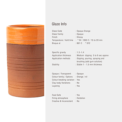 Sara Low Fire Opaque Orange