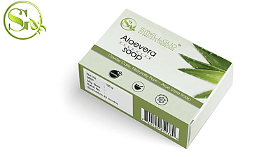 Smellgud cosmetics Natural Aloe Vera Soap|Natural Handmade Soap | Herbal Bathing Soap For Healthy Skin|Natural Soap With Essential Oils|Soap For Soft Skin|Suitable For All Skin