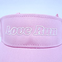 Sports Visor Pink Love Run