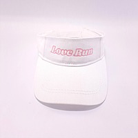 Sports Visor White Love Run