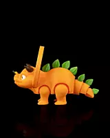 Orange Sliceratops- 3D Printed Toy