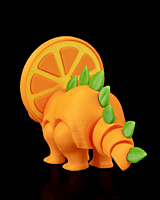Orange Sliceratops- 3D Printed Toy