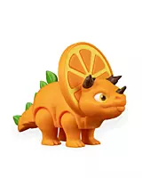 Orange Sliceratops- 3D Printed Toy