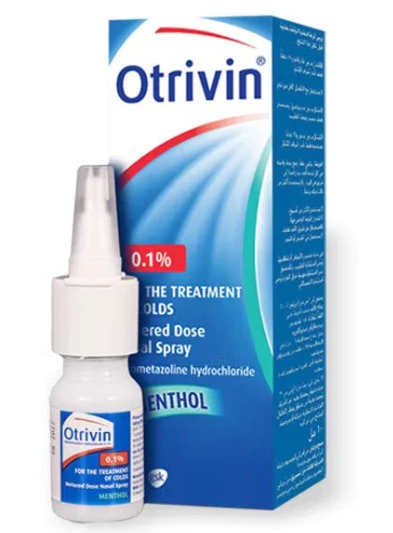 Otrivin 0.1% Menthol, Nasal Spray 10ml