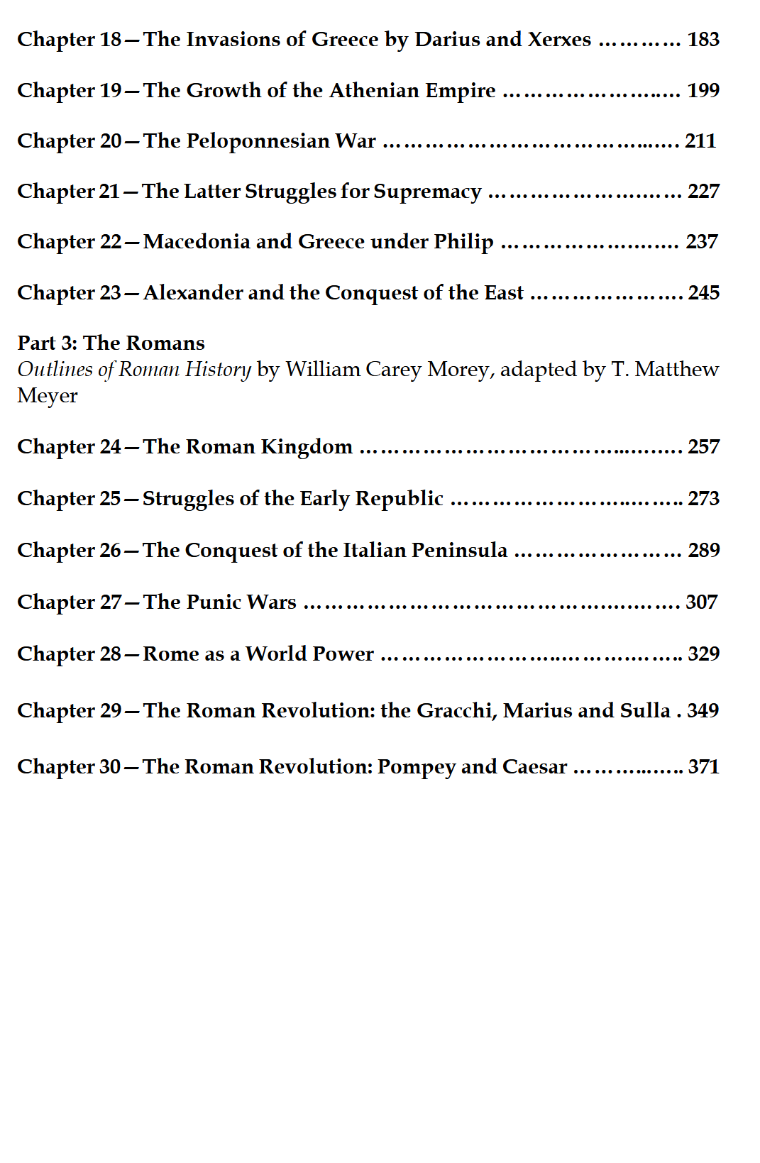 Outlines of Ancient History: The Jews, the Greeks, & the Romans Outlines of Ancient History: The Jews, the Greeks, & the Romans