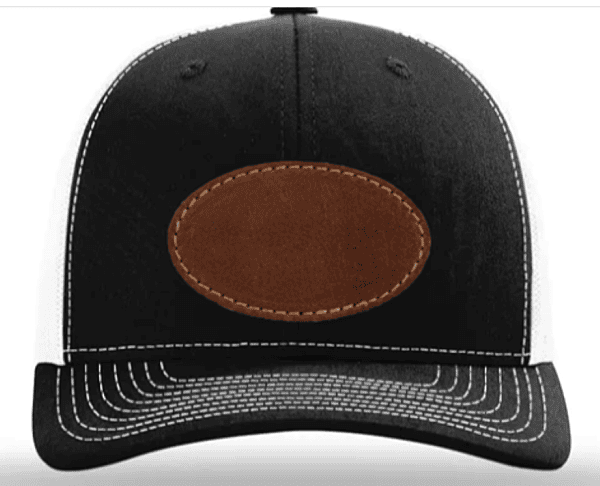 Custom Cap with Genuine Oval Leather Patch