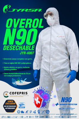 Overol Desechable,Polipropileno,XG Overol Desechable,Polipropileno,XG