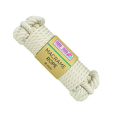 Macrame Rope 9Mm Col 03 Beige Paquete X 2 Ovillos X 500Gramos