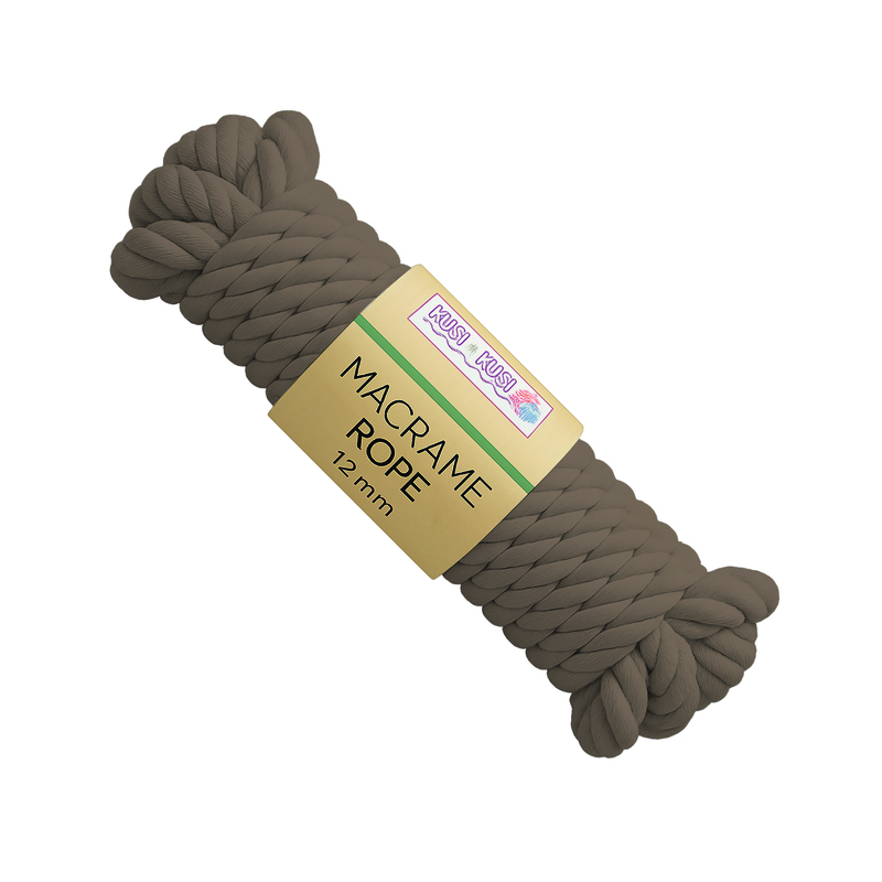 Macrame Rope 12Mm Col 04 Café Paquete X 2 Ovillos X 500Gramos Macrame Rope 12Mm Col 04 Café Paquete X 2 Ovillos X 500Gramos