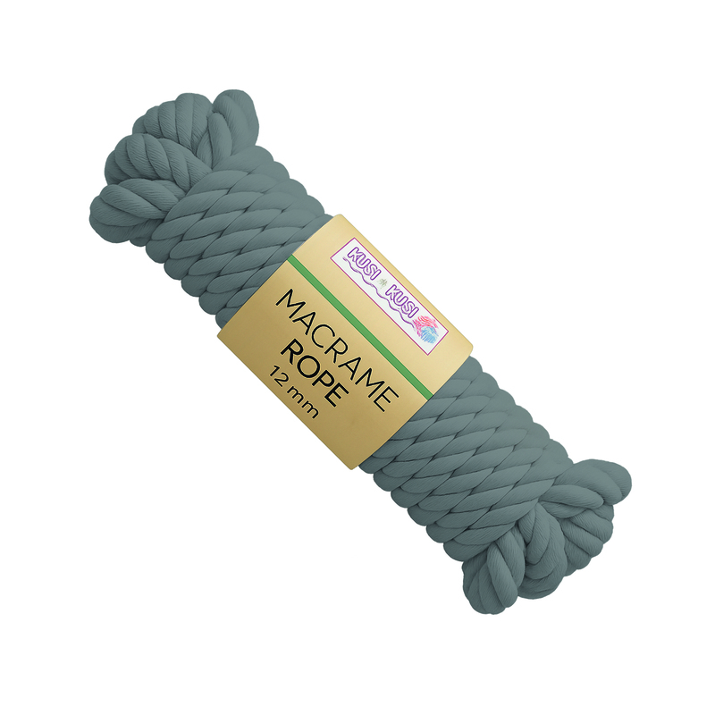 Macrame Rope 12Mm Col 22 Gris Paquete X 2 Ovillos X 500Gramos Macrame Rope 12Mm Col 22 Gris Paquete X 2 Ovillos X 500Gramos