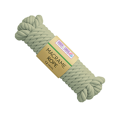 Macrame Rope 12Mm Col 03 Beige Paquete X 2 Ovillos X 500Gramos