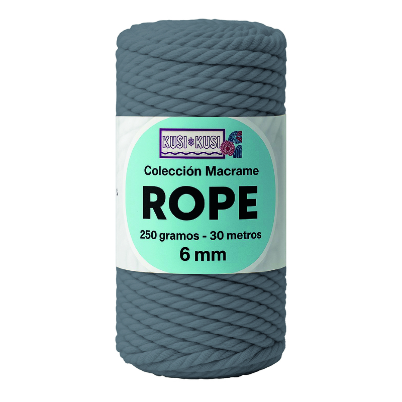 Macrame Rope 3Mm 204 Gris Medio Paquete X 4 Ovillos X 250Gramos Macrame Rope 3Mm 204 Gris Medio Paquete X 4 Ovillos X 250Gramos