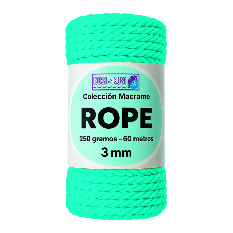 Macrame Rope 3Mm 606 Azul Neon Paquete X 4 Ovillos X 250Gramos Macrame Rope 3Mm 606 Azul Neon Paquete X 4 Ovillos X 250Gramos