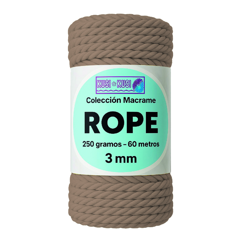 Macrame Rope 3Mm 303 Café Claro Paquete X 4 Ovillos X 250Gramos Macrame Rope 3Mm 303 Café Claro Paquete X 4 Ovillos X 250Gramos
