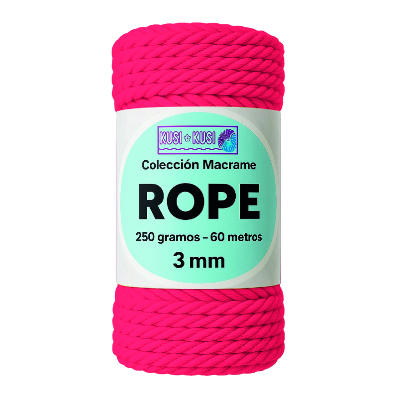 Macrame Rope 3Mm 401 Rojo Paquete X 4 Ovillos X 250Gramos Macrame Rope 3Mm 401 Rojo Paquete X 4 Ovillos X 250Gramos