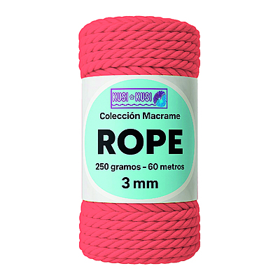 Macrame Rope 3Mm 701 Curuba Paquete X 4 Ovillos X 250Gramos