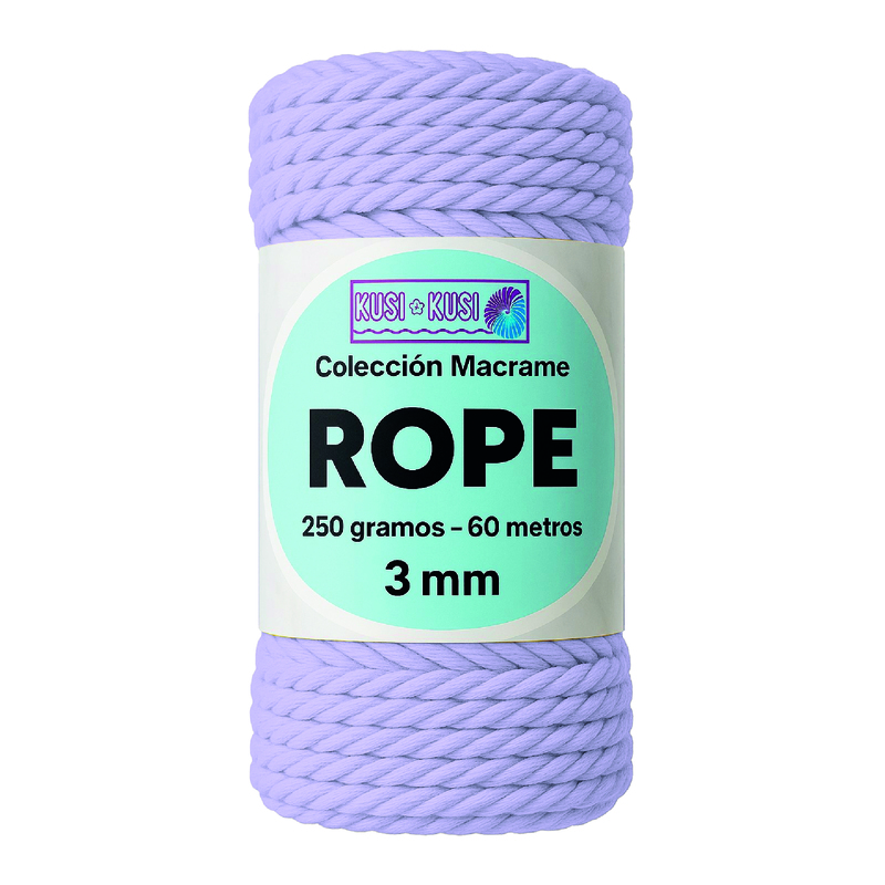 Macrame Rope 3Mm 505 Lila Claro Paquete X 4 Ovillos X 250Gramos Macrame Rope 3Mm 505 Lila Claro Paquete X 4 Ovillos X 250Gramos
