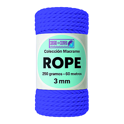 Macrame Rope 3Mm 504 Morado Paquete X 4 Ovillos X 250Gramos