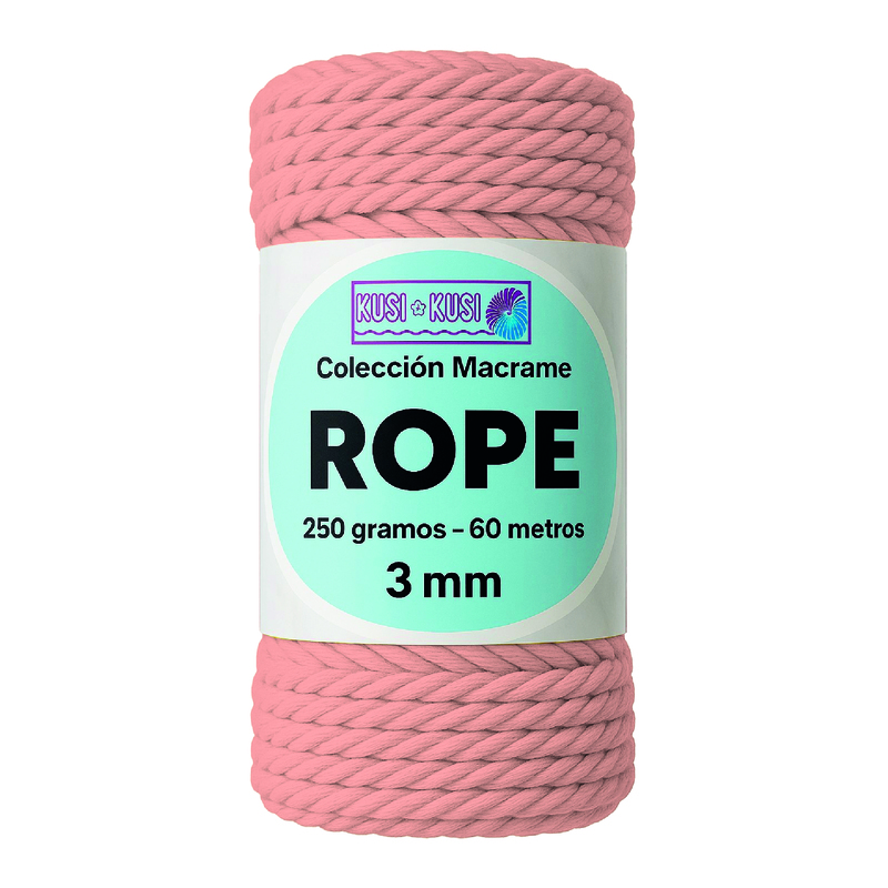 Macrame Rope 3Mm 703 Salmon Paquete X 4 Ovillos X 250Gramos Macrame Rope 3Mm 703 Salmon Paquete X 4 Ovillos X 250Gramos