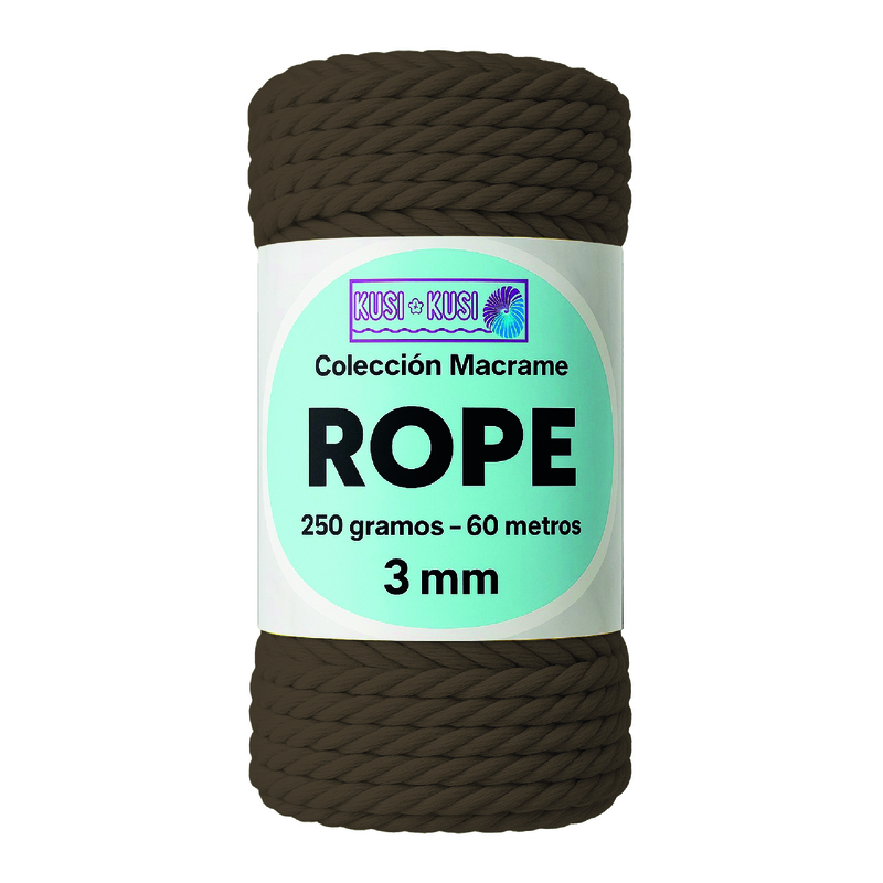 Macrame Rope 3Mm 302 Café Paquete X 4 Ovillos X 250Gramos Macrame Rope 3Mm 302 Café Paquete X 4 Ovillos X 250Gramos