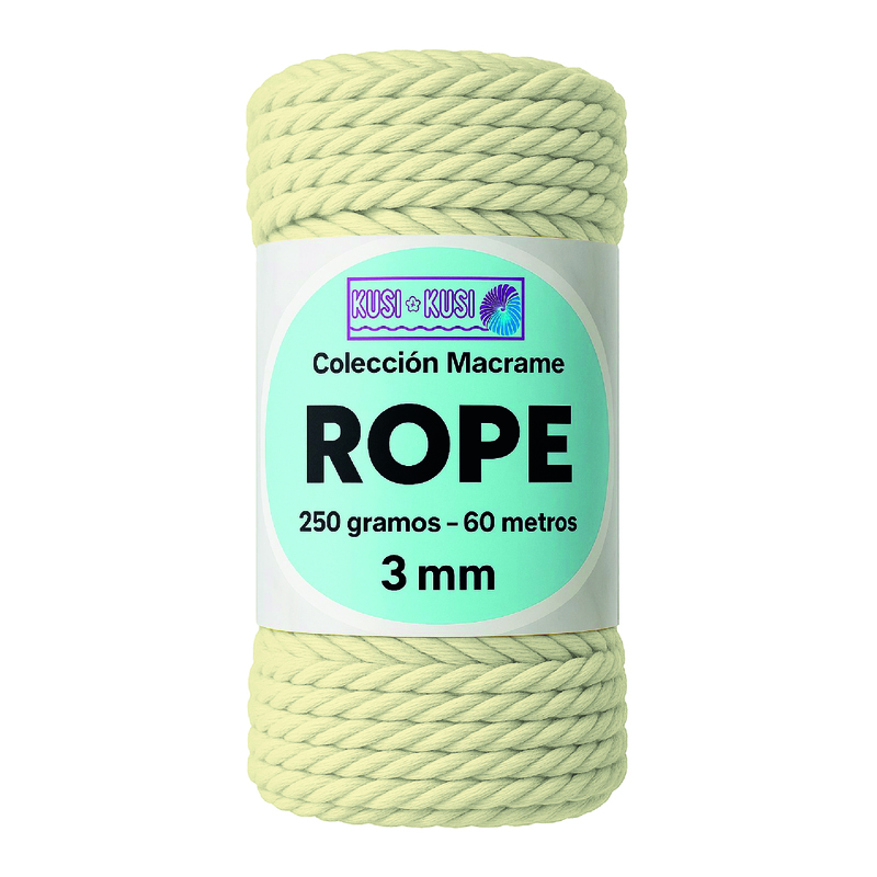 Macrame Rope 3Mm 305 Crema Paquete X 4 Ovillos X 250Gramos Macrame Rope 3Mm 305 Crema Paquete X 4 Ovillos X 250Gramos