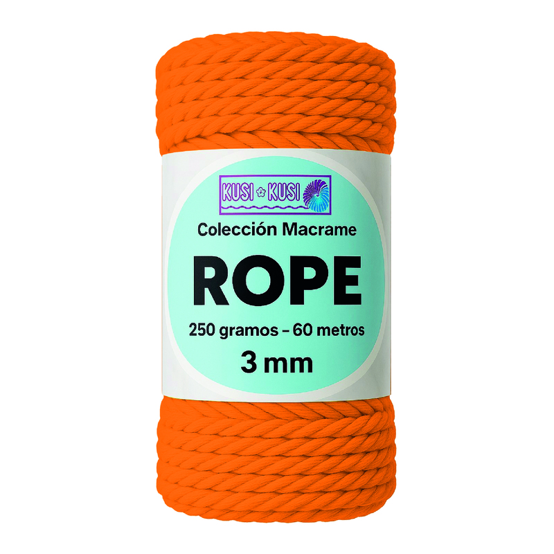 Macrame Rope 3Mm 702 Naranja Paquete X 4 Ovillos X 250Gramos Macrame Rope 3Mm 702 Naranja Paquete X 4 Ovillos X 250Gramos