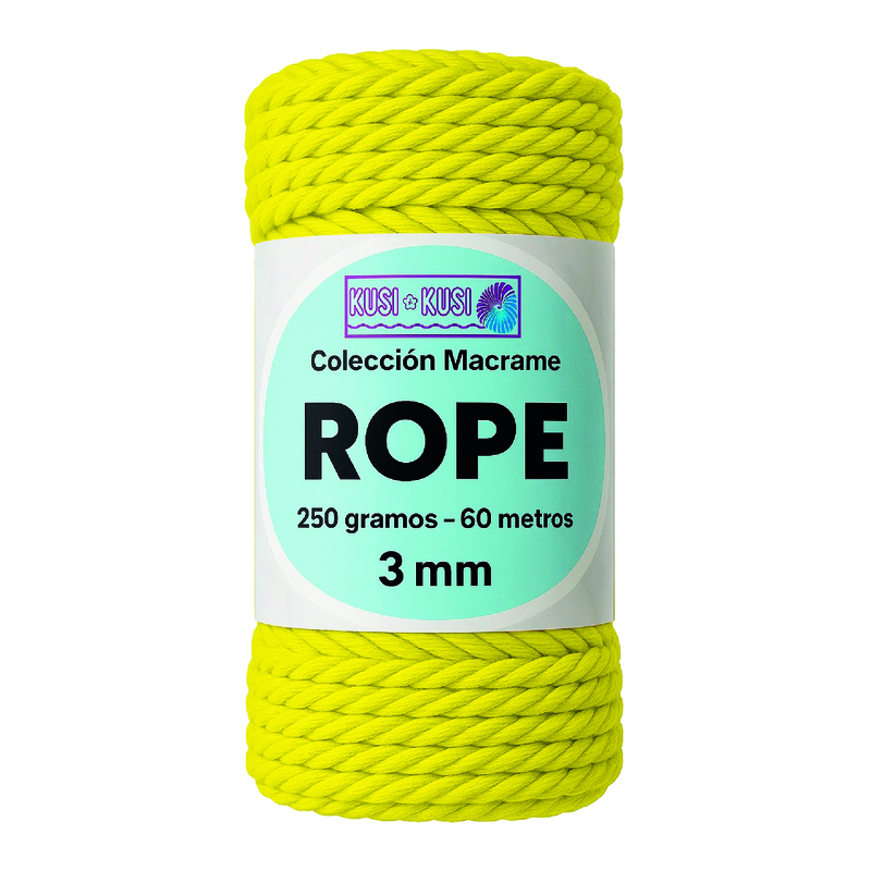 Macrame Rope 3Mm 705 Amarillo Paquete X 4 Ovillos X 250Gramos Macrame Rope 3Mm 705 Amarillo Paquete X 4 Ovillos X 250Gramos