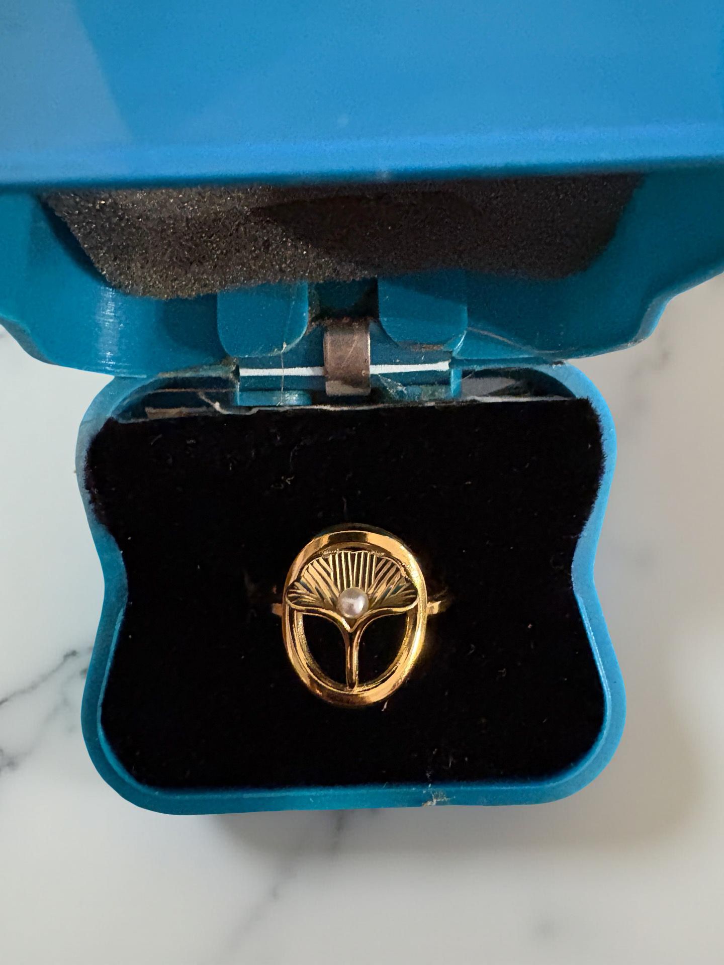 Oyster Pearl Statement Ring