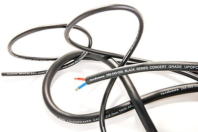 Van Damme Black Series Tour Grade 2 x 1.50mm twin-axial (164', Black) Van Damme Black Series Tour Grade 2 x 1.50mm twin-axial (164', Black)