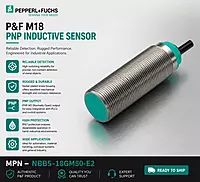 P&F Inductive sensor M18 PNP