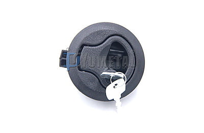 PLASTIC TURNING LOCK 61mm BLACK