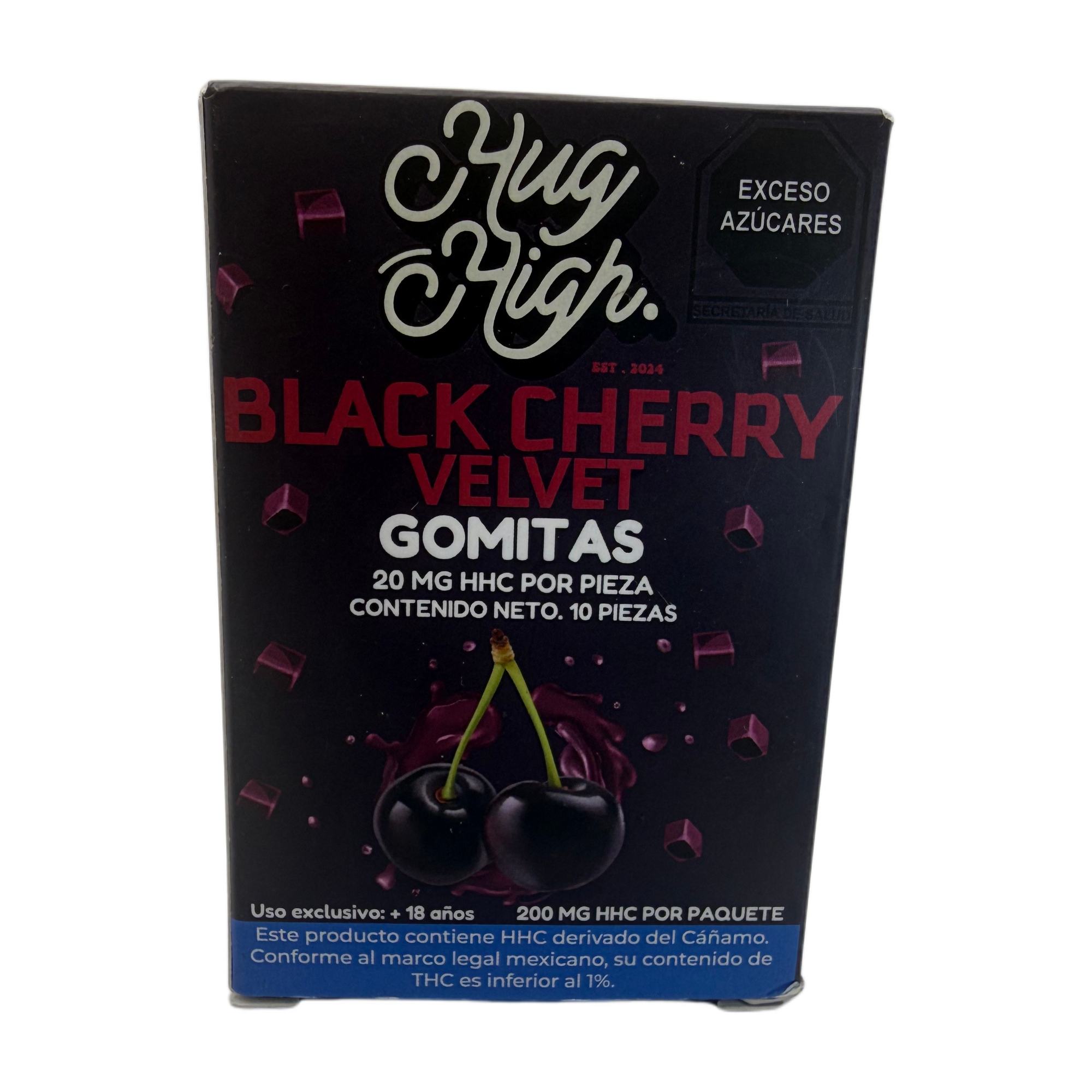 Hug High Black Cherry Velvet HHC Gummies