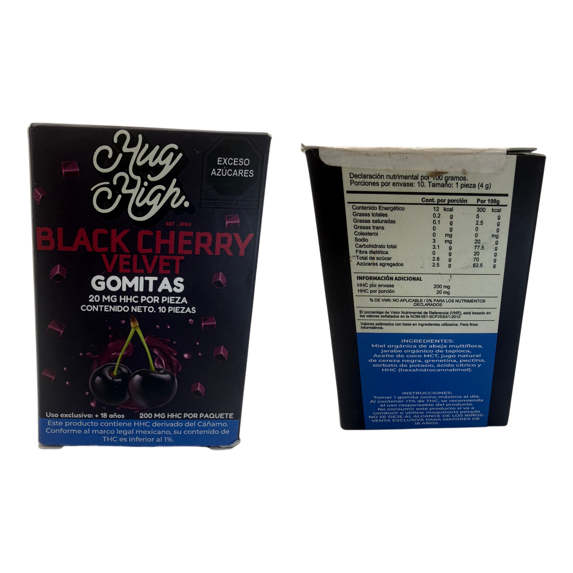 Hug High Black Cherry Velvet HHC Gummies