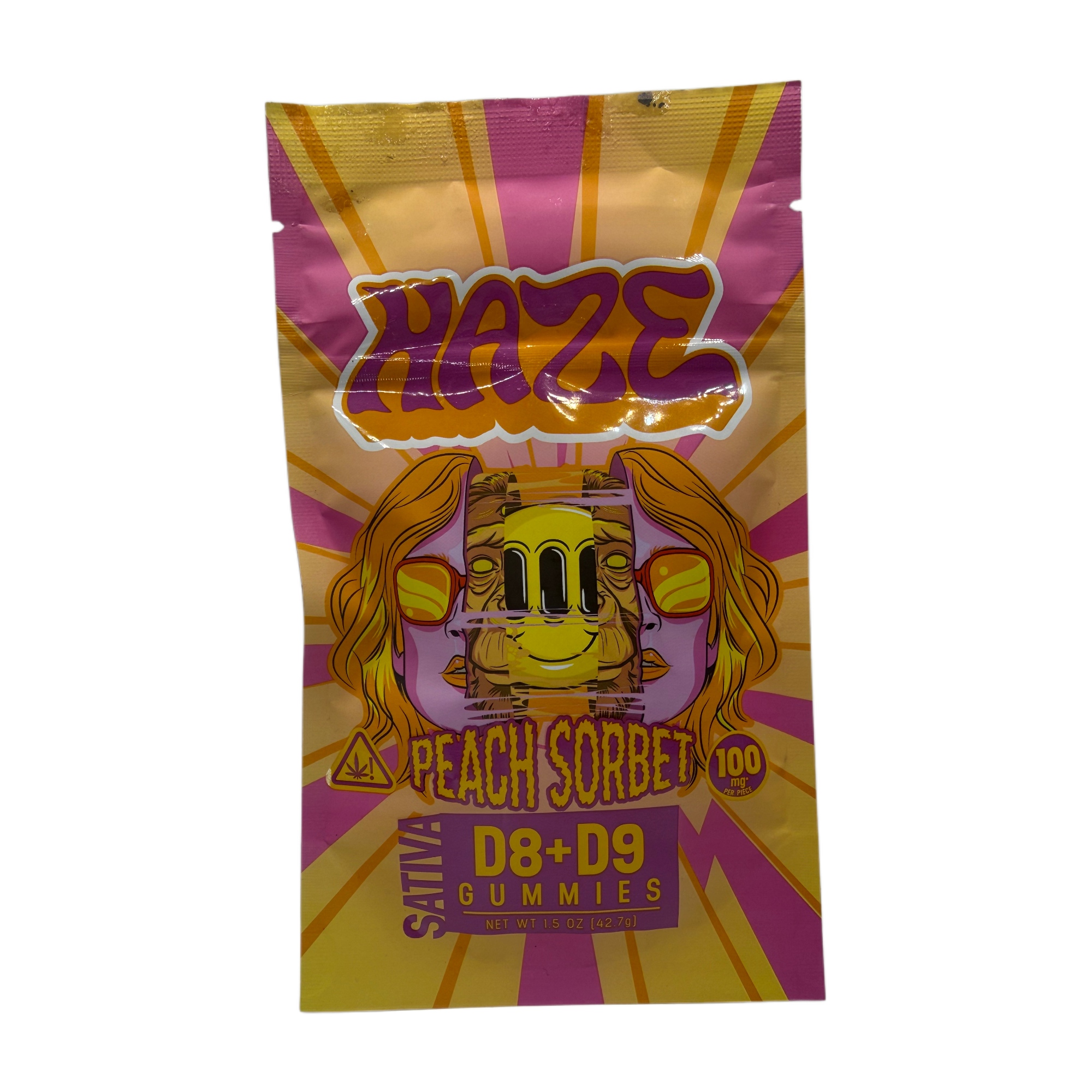 Haze Peach Sorbet D8 + D9 Gummies