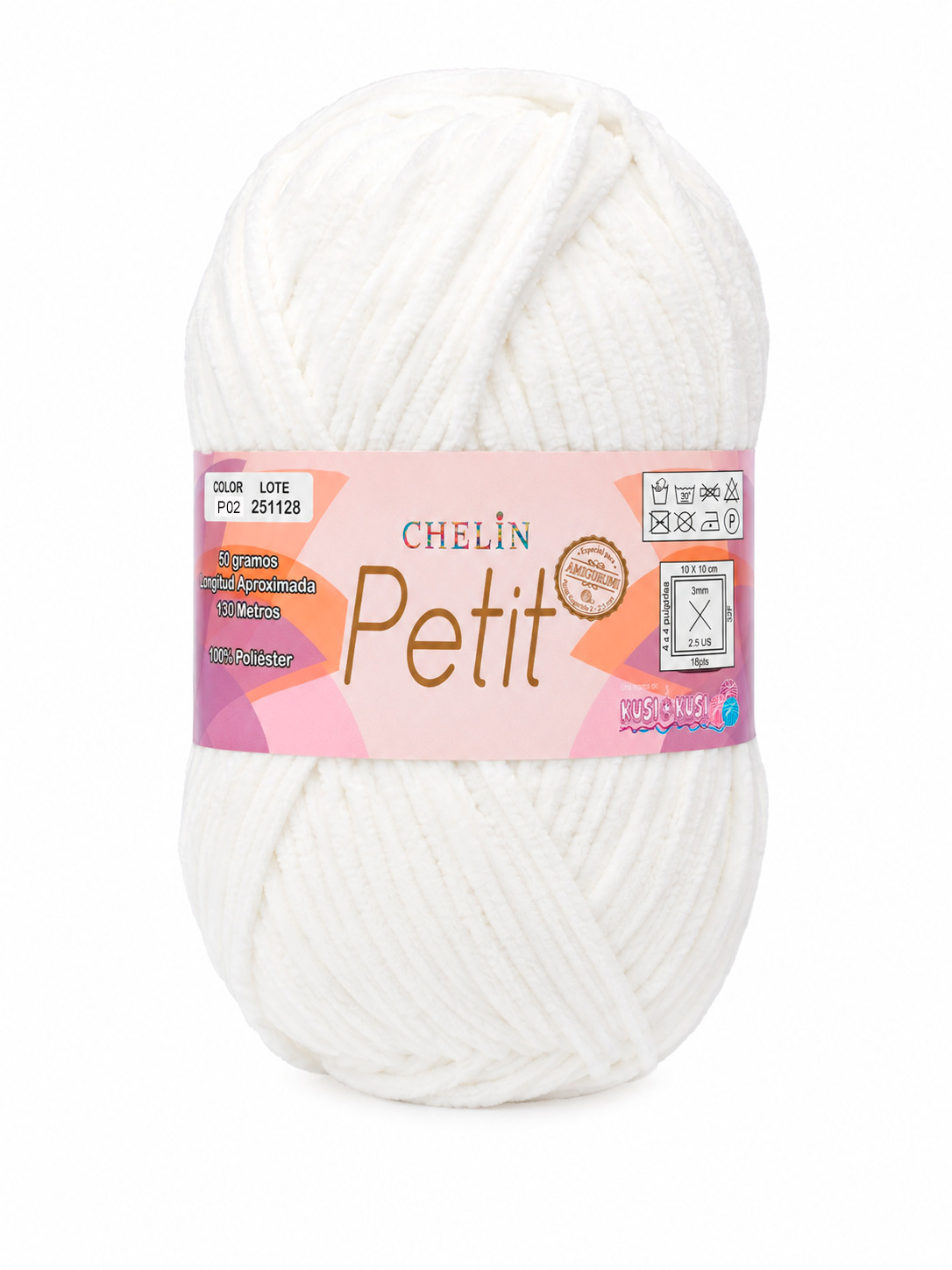 Lana Petit Chelin Crudo - P02 - Ovillos x 50 gramos, paquete por 6 ovillos