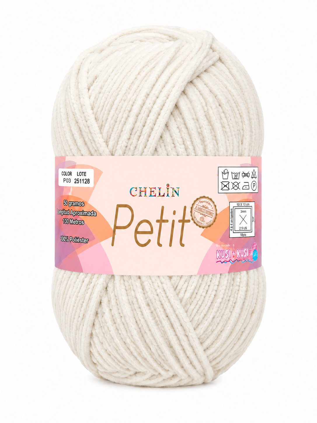 Lana Petit Chelin Beige claro - P03 - Ovillos x 50 gramos, paquete por 6 ovillos Lana Petit Chelin Beige claro - P03 - Ovillos x 50 gramos, paquete por 6 ovillos