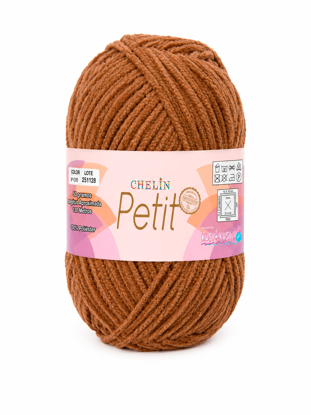 Lana Petit Chelin Cafe medio - P06 - Ovillos x 50 gramos, paquete por 6 ovillos