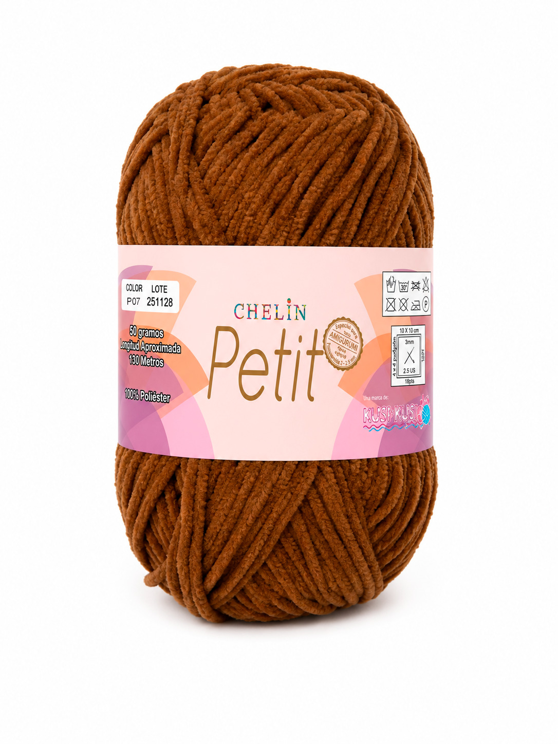 Lana Petit Chelin Cafe - P07 - Ovillos x 50 gramos, paquete por 6 ovillos