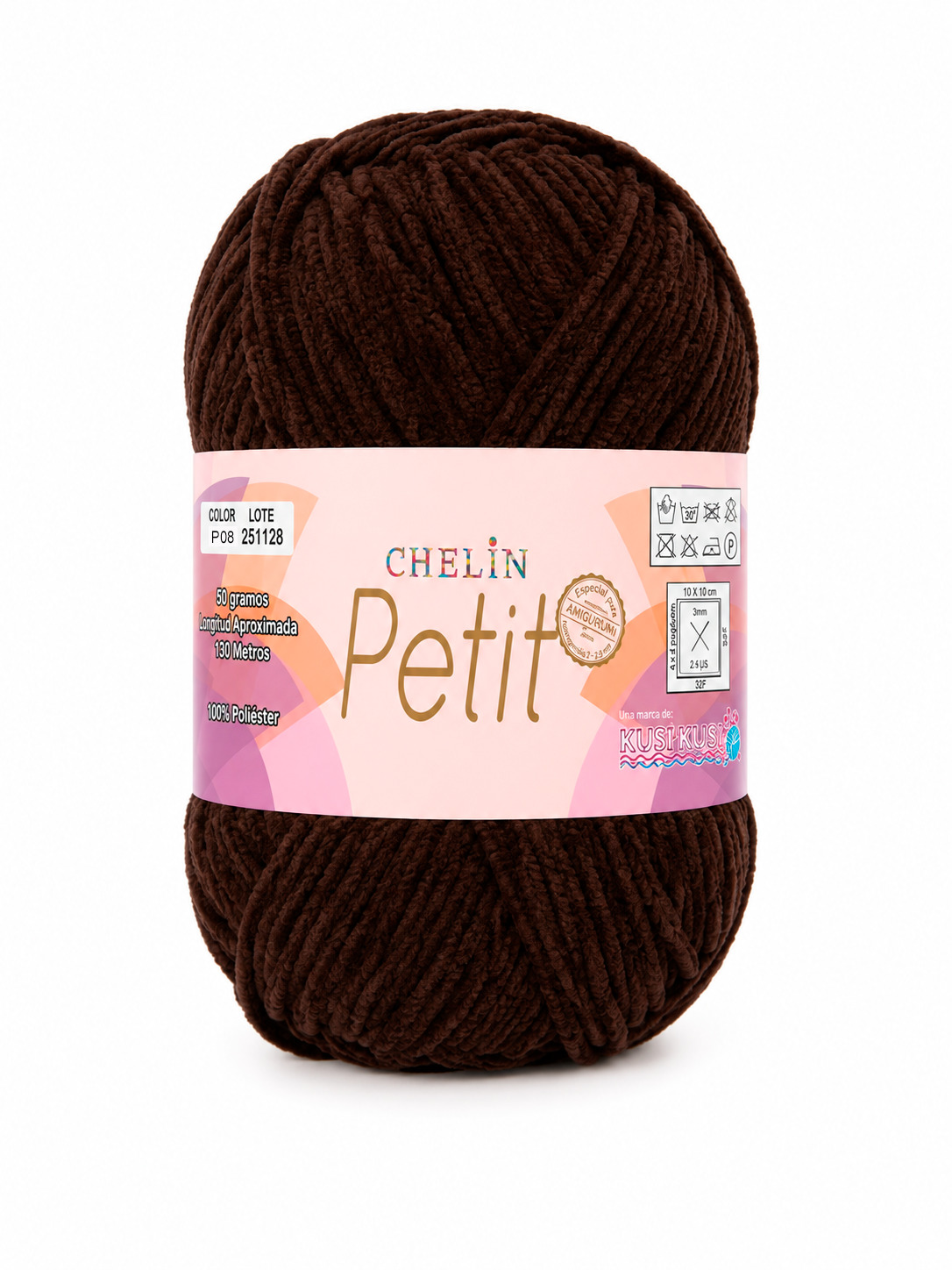 Lana Petit Chelin Cafe oscuro - P08 - Ovillos x 50 gramos, paquete por 6 ovillos Lana Petit Chelin Cafe oscuro - P08 - Ovillos x 50 gramos, paquete por 6 ovillos