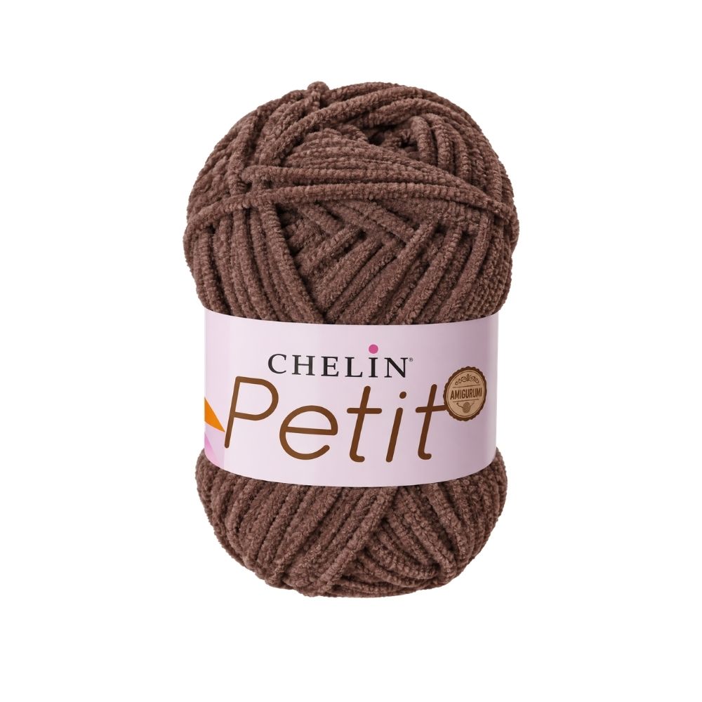 Lana Petit Chelin Cafe oscuro - P08 - Ovillos x 50 gramos, paquete por 6 ovillos