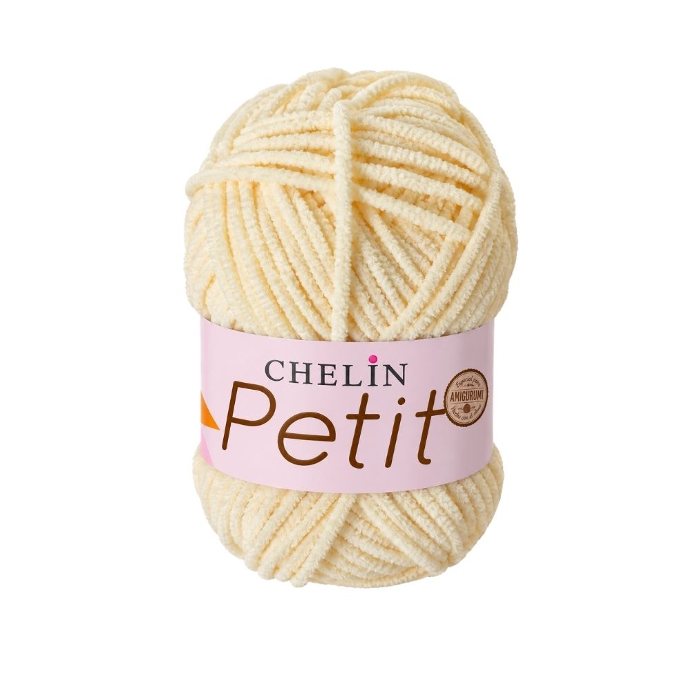 Lana Petit Chelin Amarillo pastel - P09 - Ovillos x 50 gramos, paquete por 6 ovillos