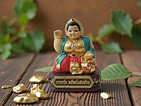 Nang Kwak fortune and wealth statue small Nang Kwak fortune and wealth statue small