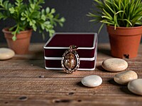 Copper and Walnut Pendant