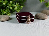 Copper and Walnut Pendant