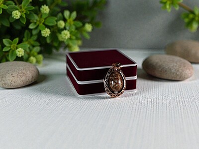 Copper and Walnut Pendant