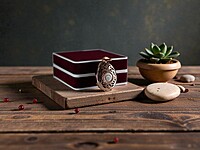 Copper and Walnut Pendant