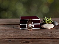 Copper and Walnut Pendant