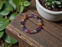 10 mm rainbow bracelet